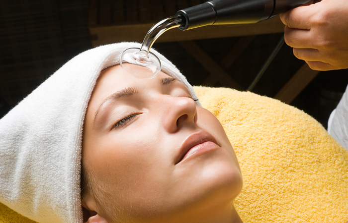 Facial Using High Frequency in and near Naples Florida