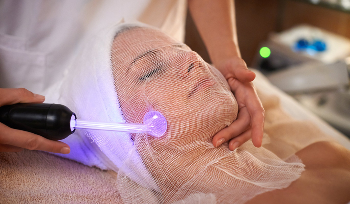 Facial Using High Frequency in Florida